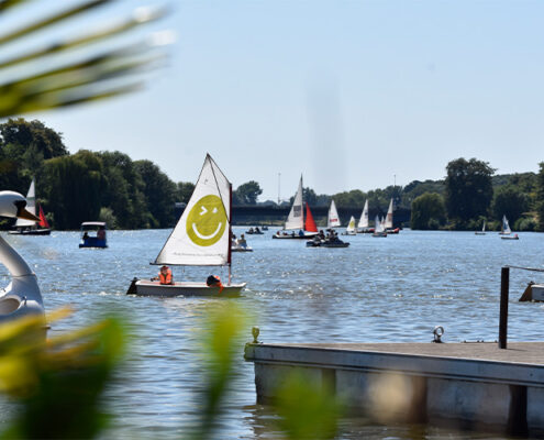 Gartenlandschaftbau Münster GUW und die Optimisten auf dem Aasee